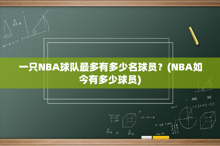 一只NBA球队最多有多少名球员？(NBA如今有多少球员)