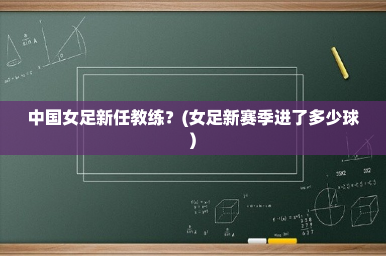 中国女足新任教练？(女足新赛季进了多少球)