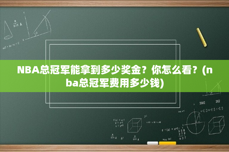 NBA总冠军能拿到多少奖金？你怎么看？(nba总冠军费用多少钱)