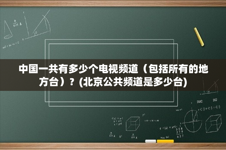 中国一共有多少个电视频道（包括所有的地方台）？(北京公共频道是多少台)