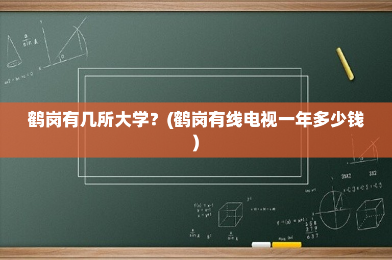 鹤岗有几所大学？(鹤岗有线电视一年多少钱)
