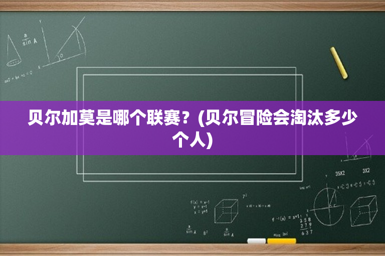 贝尔加莫是哪个联赛？(贝尔冒险会淘汰多少个人)