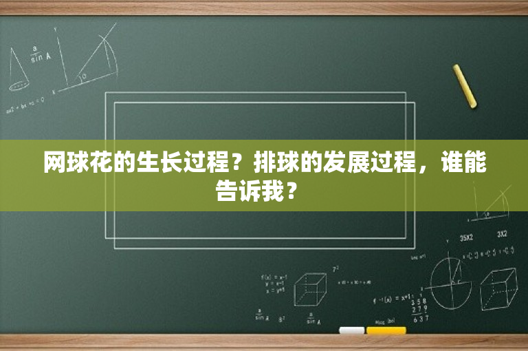 网球花的生长过程？排球的发展过程，谁能告诉我？ 