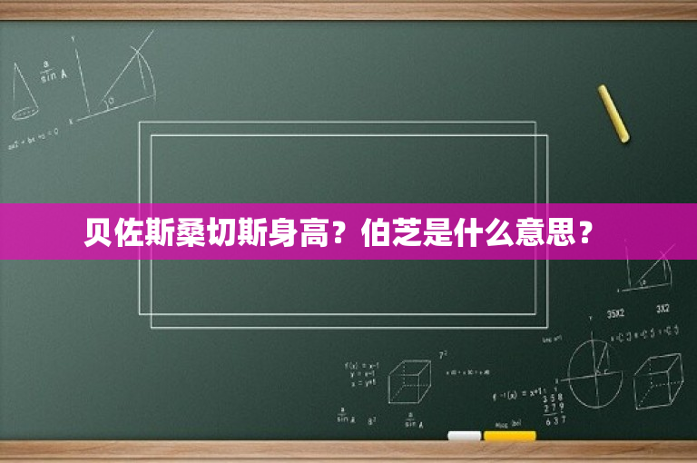 贝佐斯桑切斯身高？伯芝是什么意思？ 