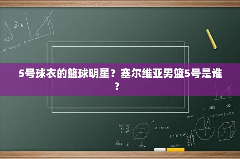 5号球衣的篮球明星？塞尔维亚男篮5号是谁？ 