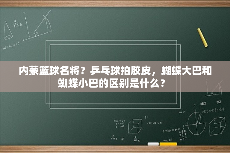 内蒙篮球名将？乒乓球拍胶皮，蝴蝶大巴和蝴蝶小巴的区别是什么？ 