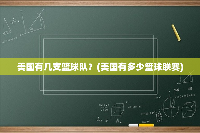 美国有几支篮球队？(美国有多少篮球联赛)