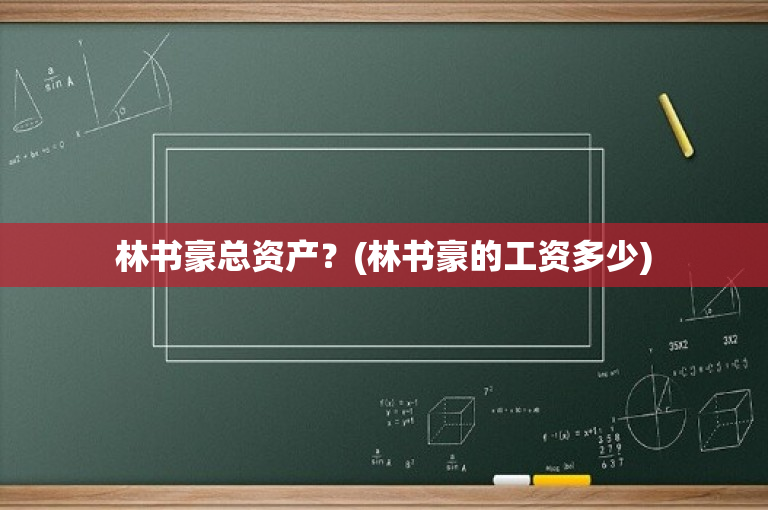 林书豪总资产？(林书豪的工资多少)-图1